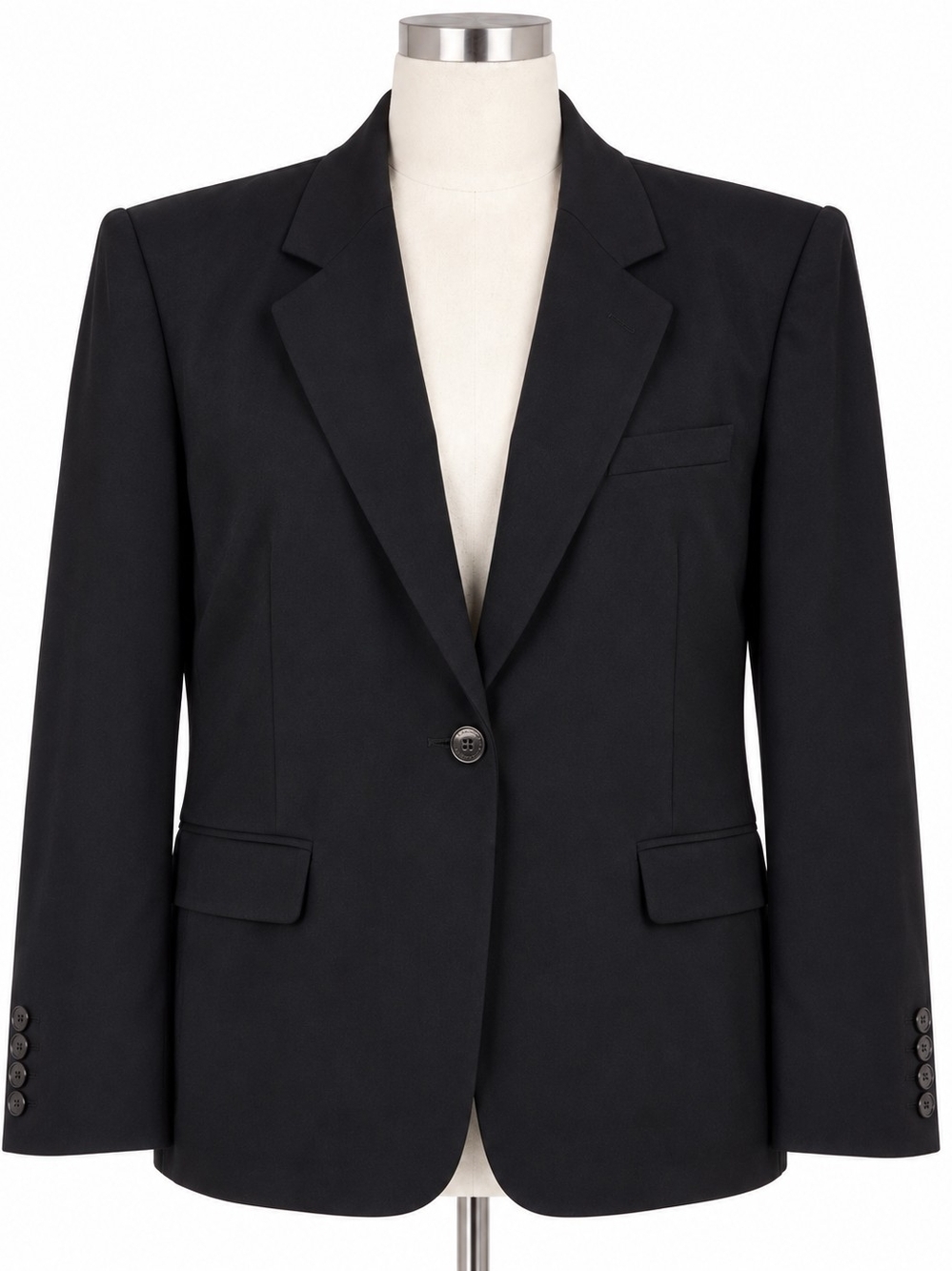 Burberry London Black Structured Blazer Size 18